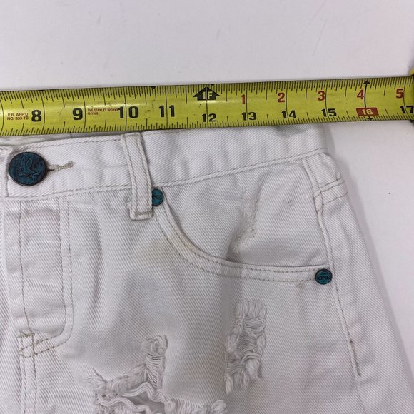 One Teaspoon White Distressed Skirt 26 - Picture 9 of 11